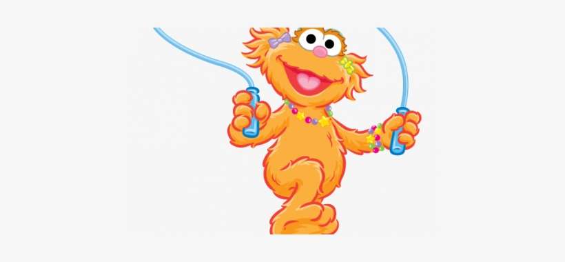 Sesam Street Clipart Hoola Hoop - Girl Sesame Street Characters Clip Art, transparent png download