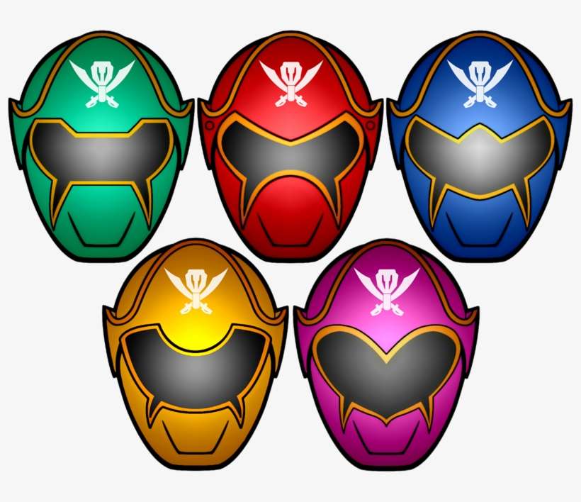 Banner Power Rangers Mask Clipart - Power Rangers Super Megaforce Mask, transparent png download