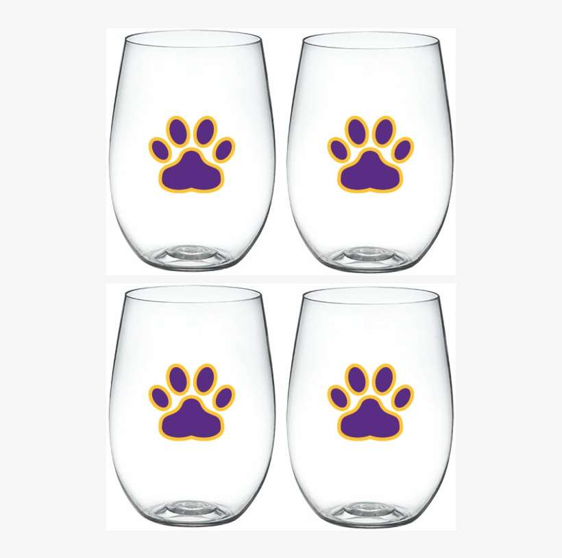 La Tiger Paw 'wine-oh ' Shatterproof Designer Wine - Paw, transparent png download