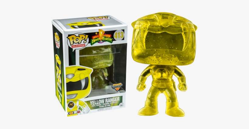 Power Rangers Funko Pop Yellow Ranger - Power Ranger Pop Funko Exclusive, transparent png download