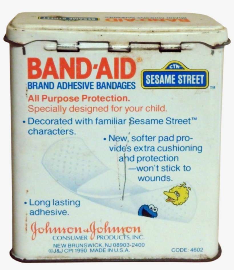 Band-aid Tin 02 - Zoe From Sesame Street, transparent png download
