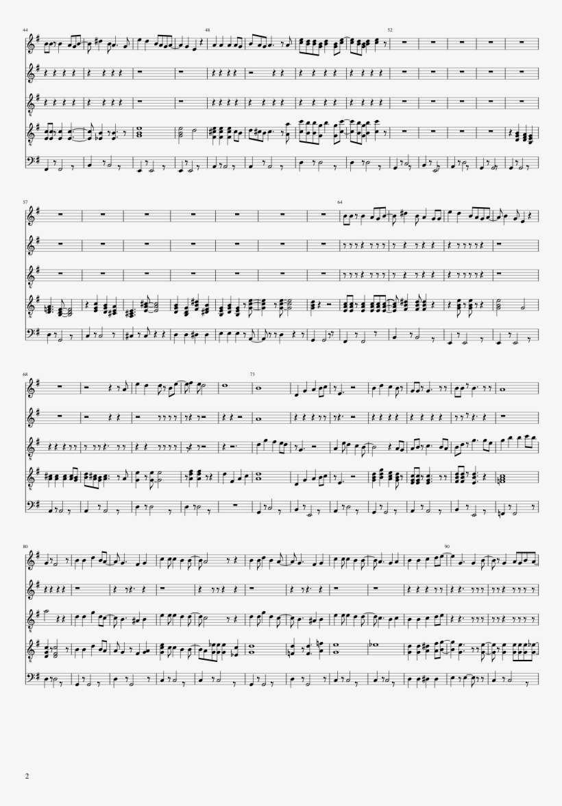 Text Me Merry Christmas Sheet Music Composed By Try-tone - Sheet Music, transparent png download