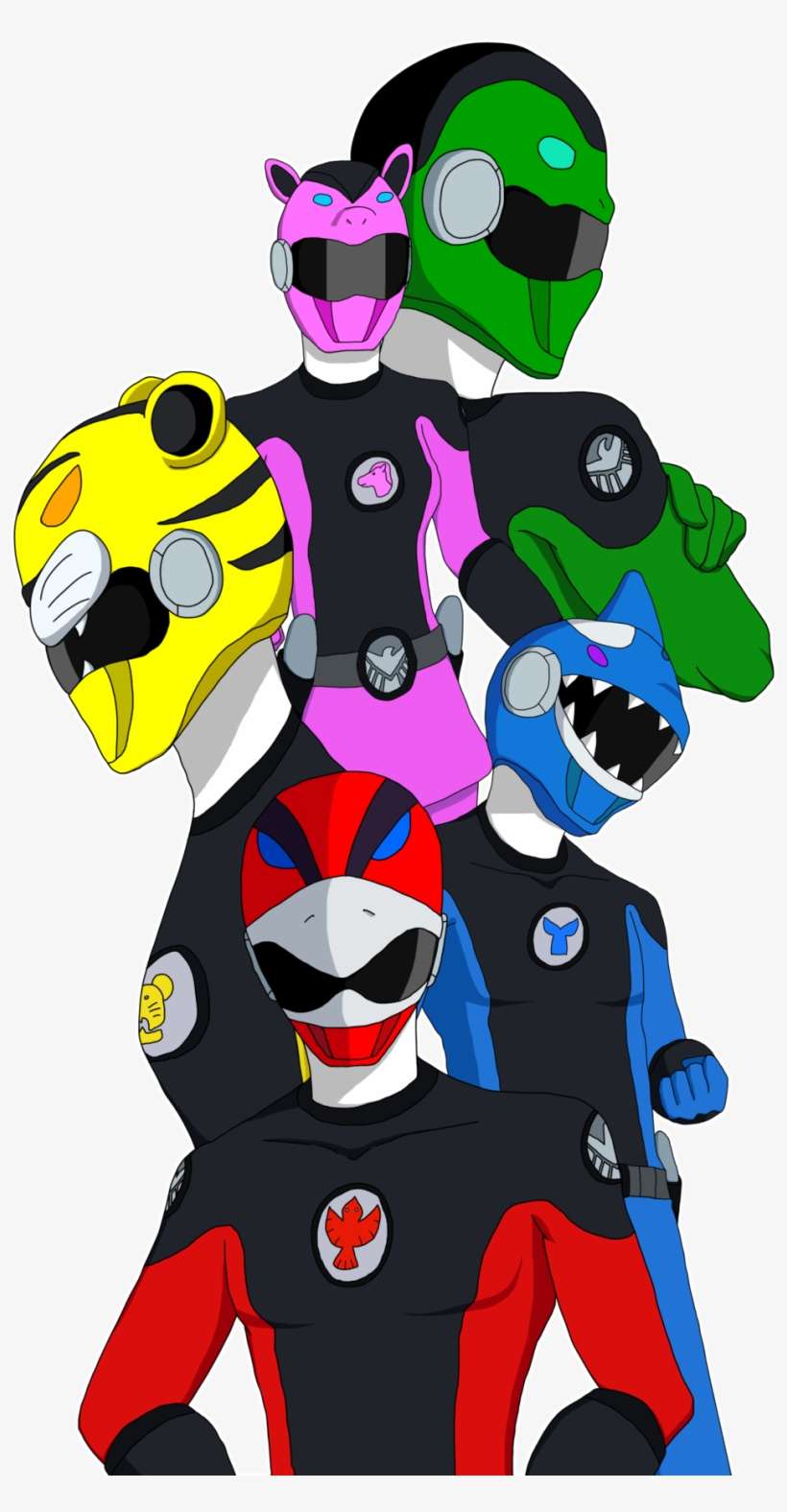 Power Rangers Favourites By Mcsaurus - Art, transparent png download