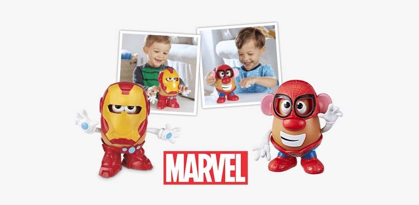 Potato Head Iron Man & Spider-man - Marvel, transparent png download
