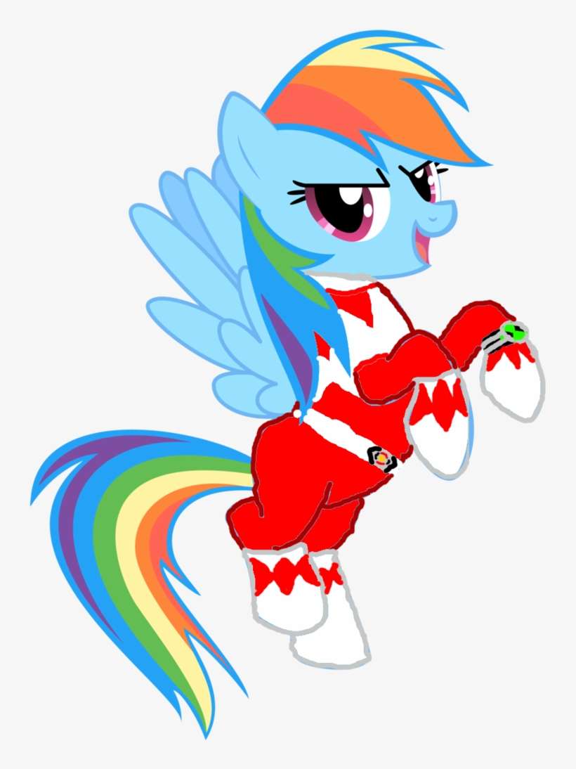 Ben 10, Kyouryuu Sentai Zyuranger, Mighty Morphin Power - Transparent Png Rainbow Dash, transparent png download