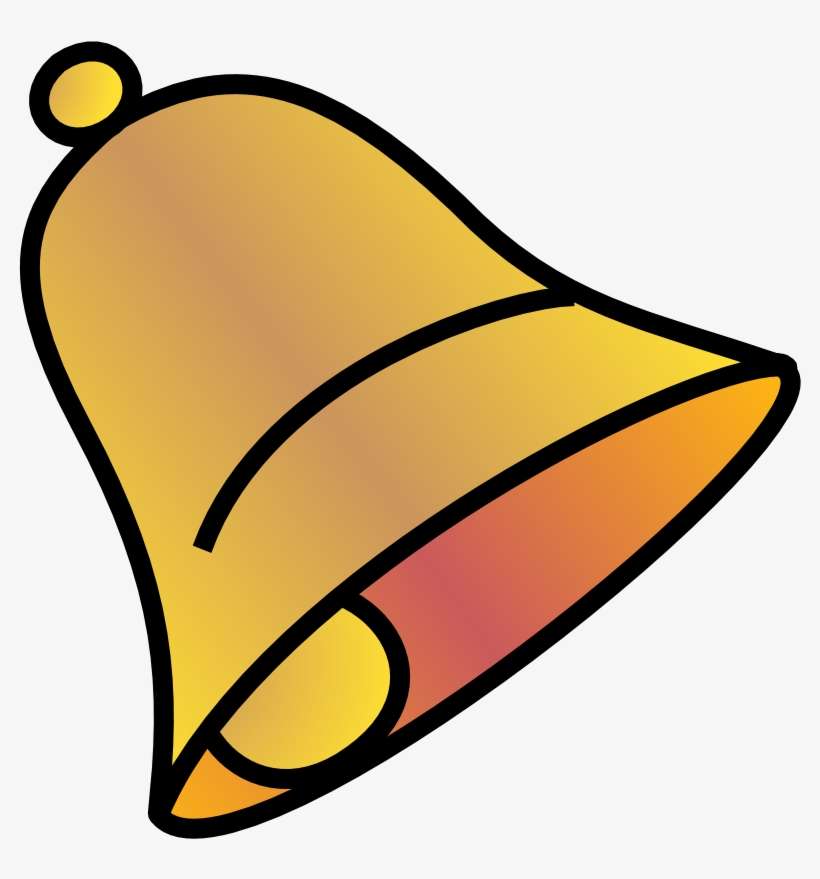 Graphic Royalty Free Stock Christmas Bell Clipart Black - Bell Clipart, transparent png download