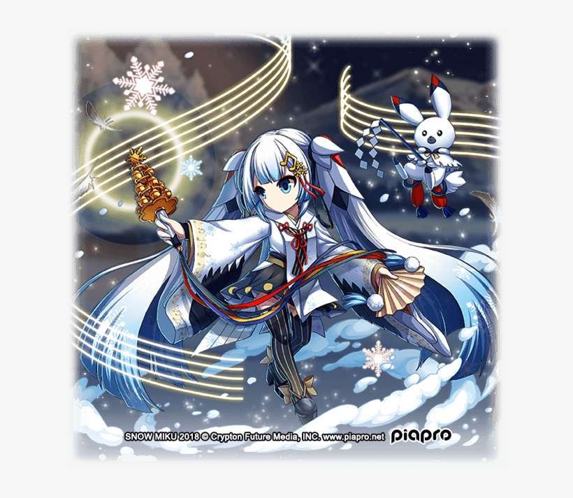 Brave Frontier Hatsune Miku - Winter Hatsune Miku Brave Frontier, transparent png download