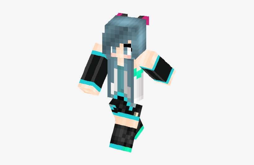 Hatsune Miku Skin - Skin, transparent png download