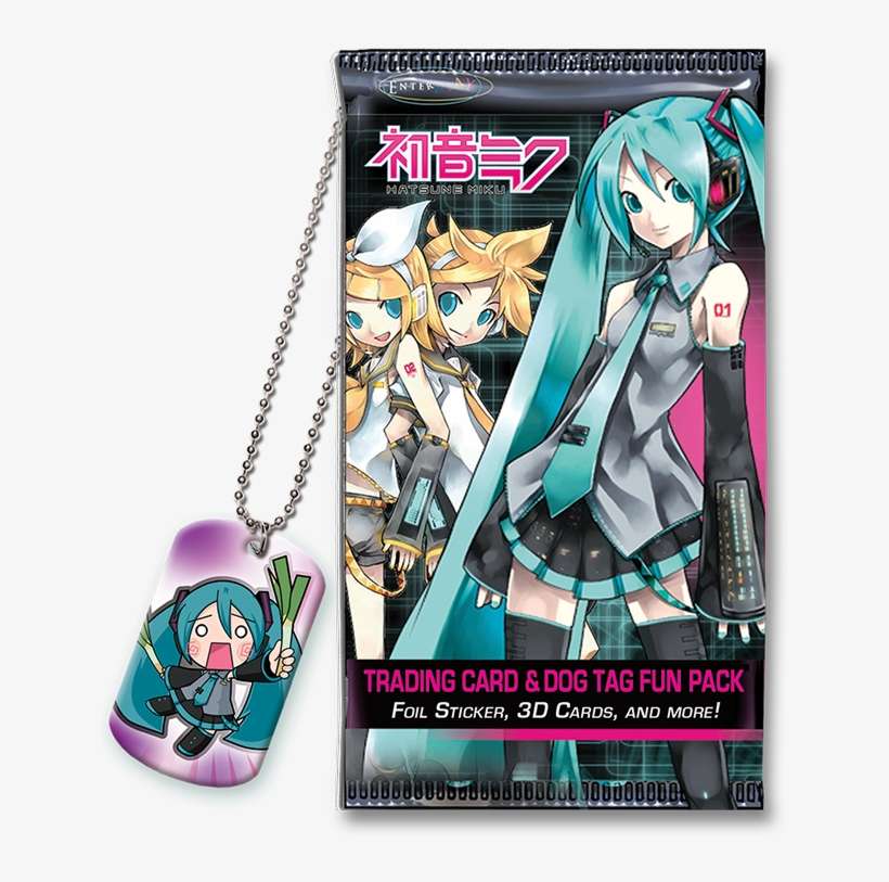 Hatsune Miku Dog Tag & Trading Card Fun Packs - Hatsune Miku 8 Bit, transparent png download