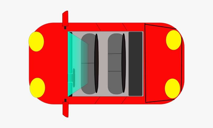 Car Top View - Car Top View Clpart, transparent png download