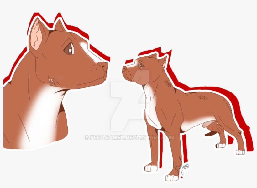 Tobias Red Terrier By Pegagamer On Deviantart - Pit Bull Oc, transparent png download