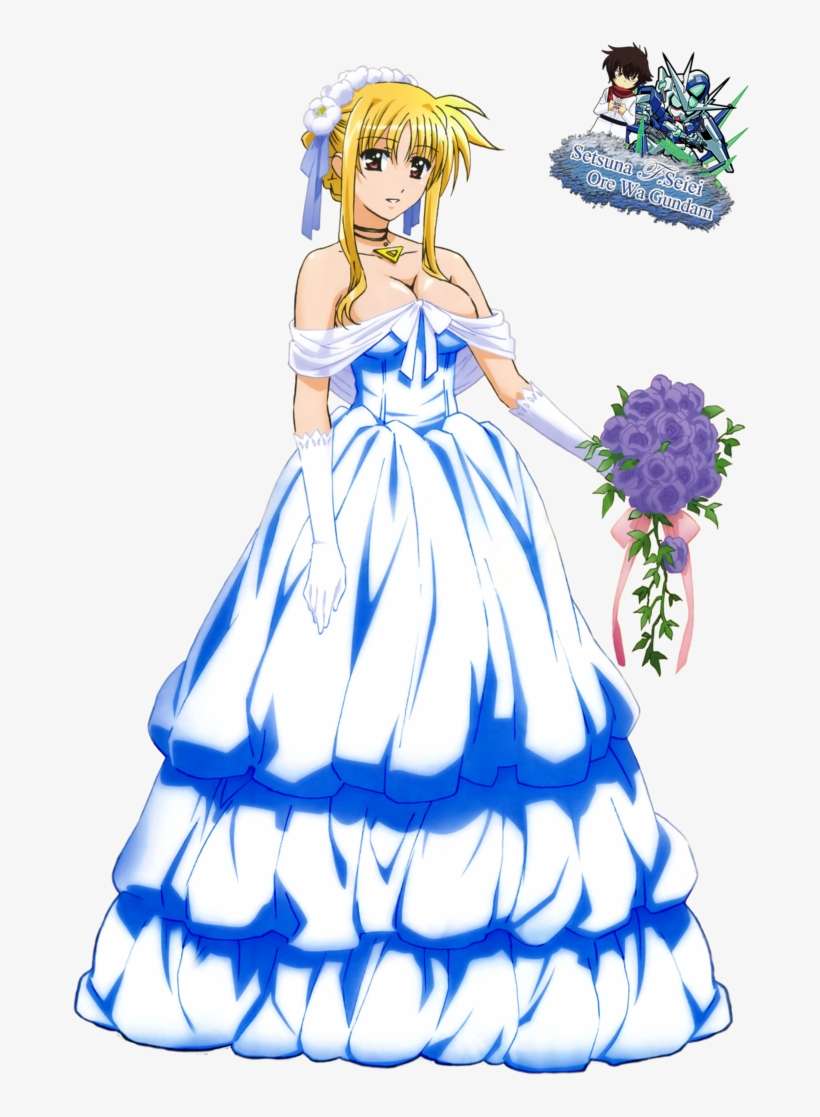 Banner Fate Testarossa Set Wedding By Setsumight On - Magical Girl Lyrical Nanoha, transparent png download