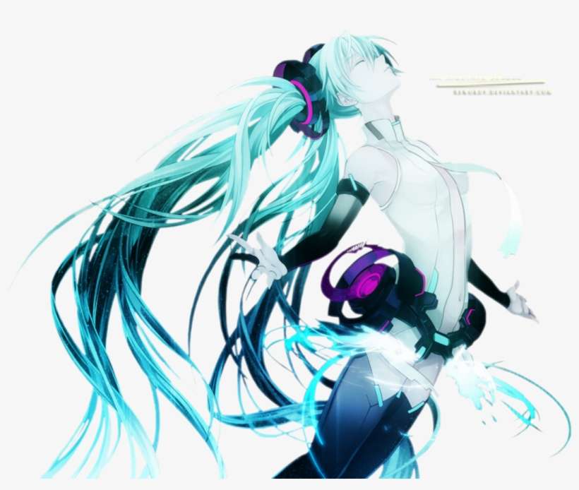 Hatsune Miku Render Photo Hatsunemiku Render - Anime Mouse Pad 751 - Default Title, transparent png download