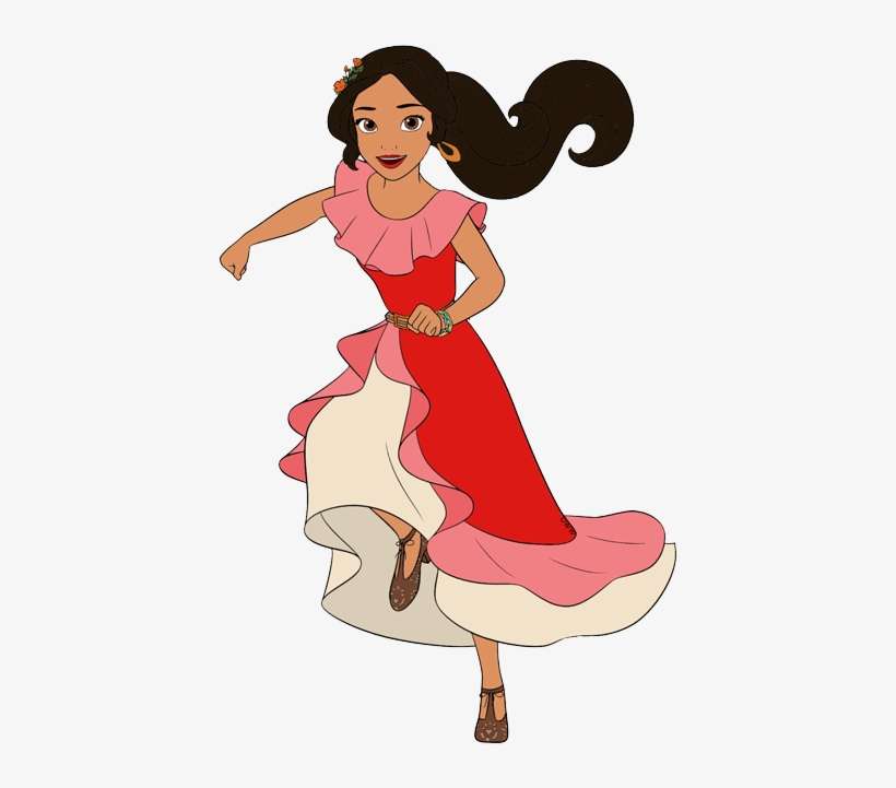 Elena Running Princess - Dibujos Elena De Avalor, transparent png download