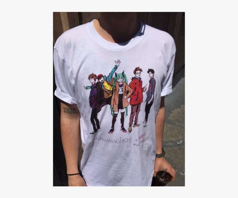 Anamanaguchi & Hatsune Miku Collaboration Tee - Anamanaguchi Endless Fantasy Shirt, transparent png download