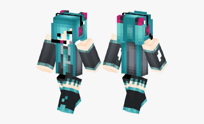 Mcpe Skin Miku, transparent png download
