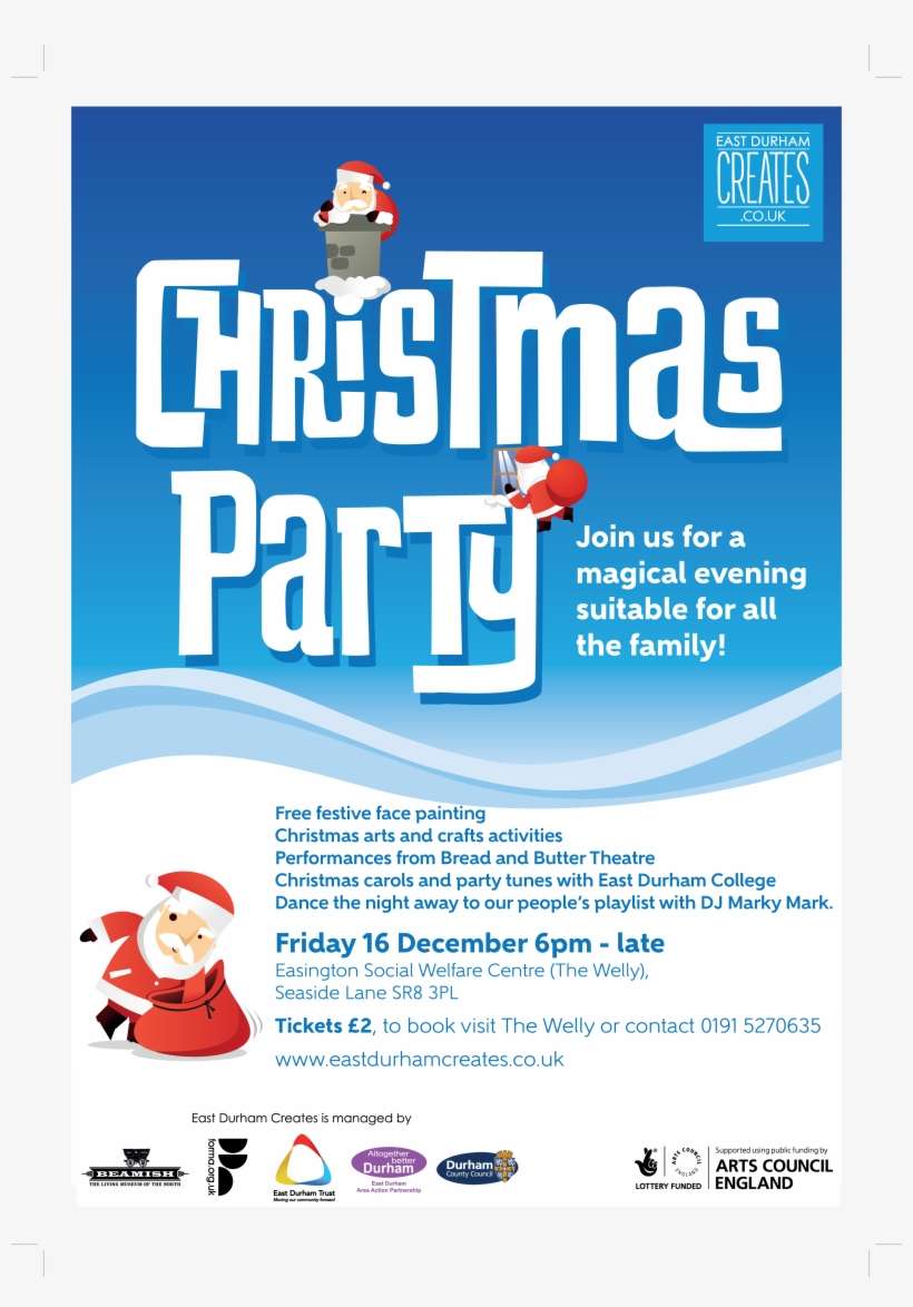 The East Durham Creates Christmas Party - Dvd, transparent png download