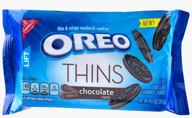 Png Freeuse Download Nabisco Chocolate Creme Sandwich - Nabisco Oreo Thins Chocolate Creme Sandwich Cookies, transparent png download