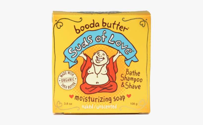 Suds Of Love ❤ All In One Soap - Booda Organics Pure Daily Moisturizer Tin 2.3 Oz., transparent png download