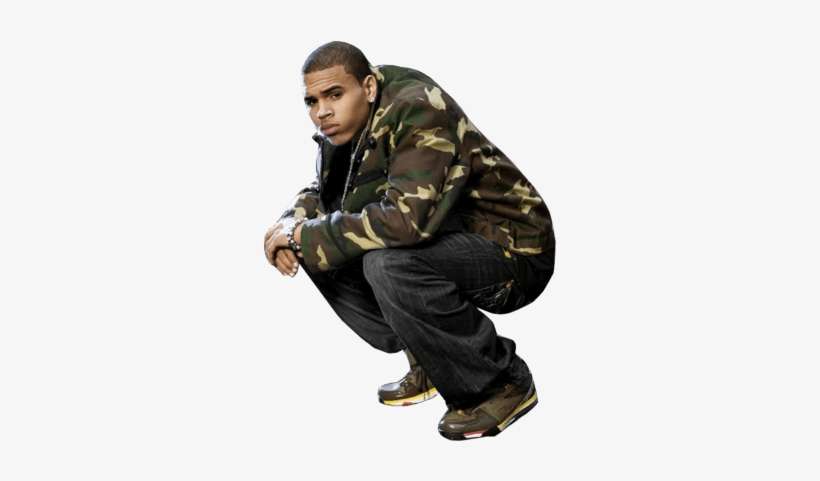 Chris Brown Kneeling - Chris Brown Transparent Png, transparent png download