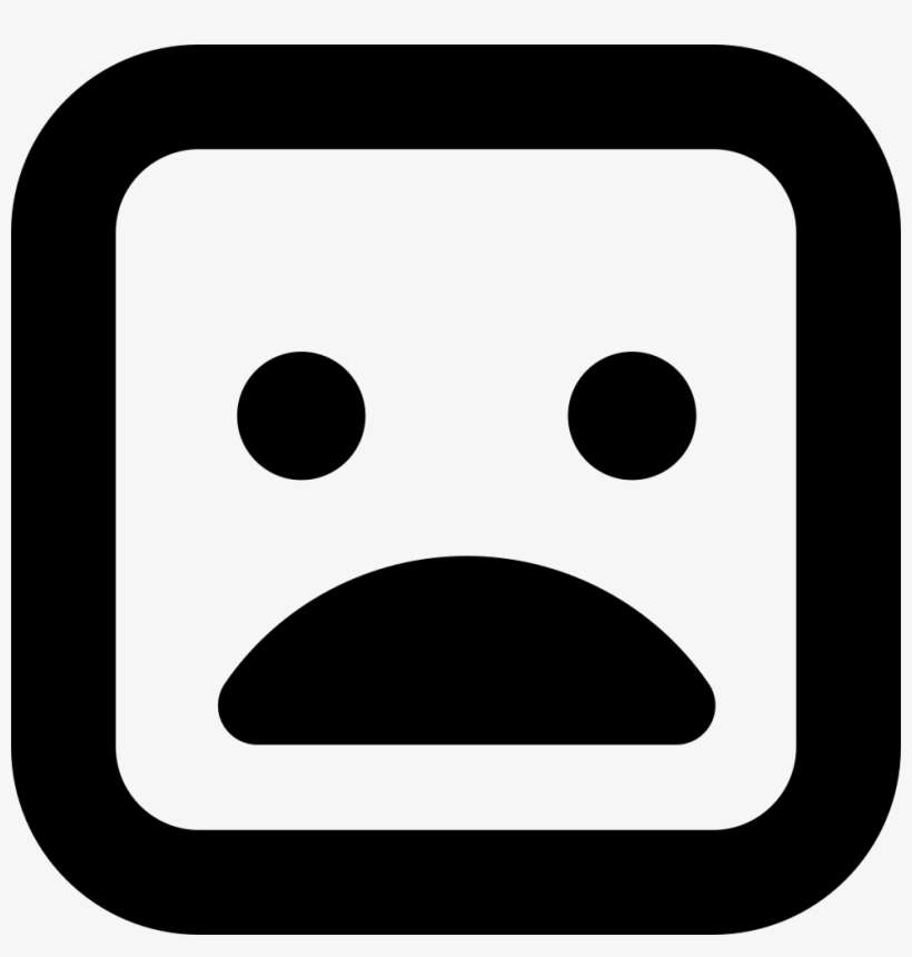 Shocked Face Of Square Shape Comments - Cara Sorprendida, transparent png download