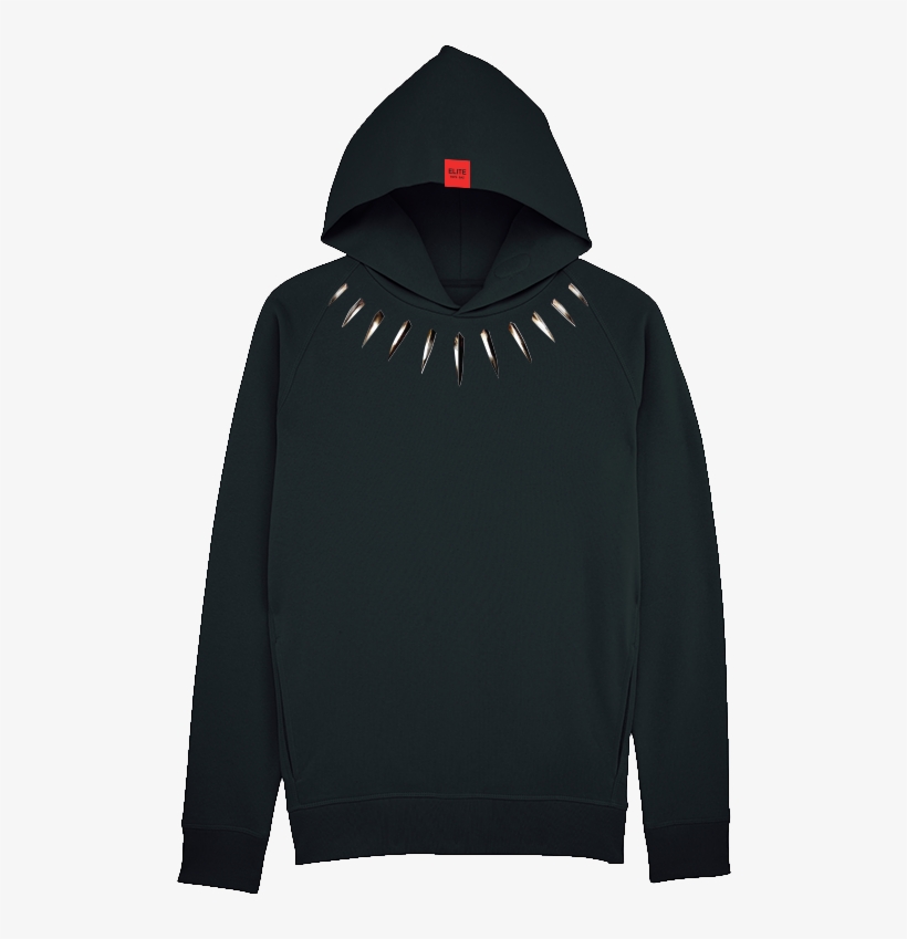 Black Hoodie Black Panther - Black Panther Hoodie, transparent png download