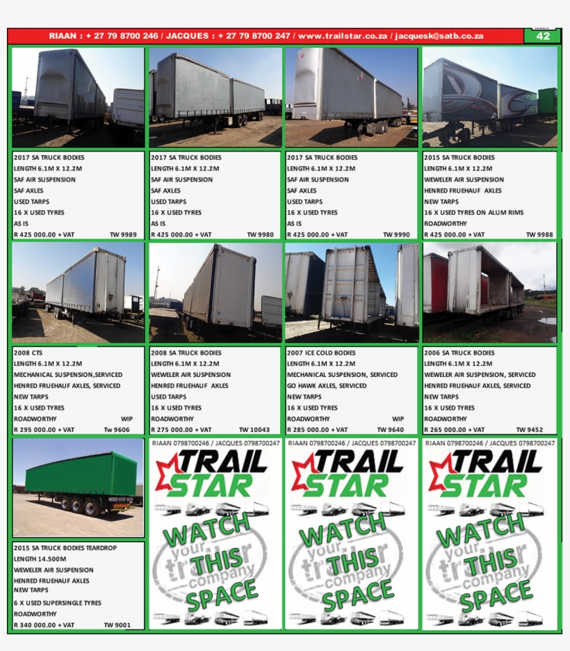 Fruehauf Afrittrailer Afrit Trailord Toptrailer Paramount - Roof, transparent png download