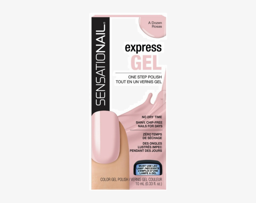 Sensationail Express Gel Nail Polish A Dozen Rosas - Sensationail Made Him Blush, transparent png download