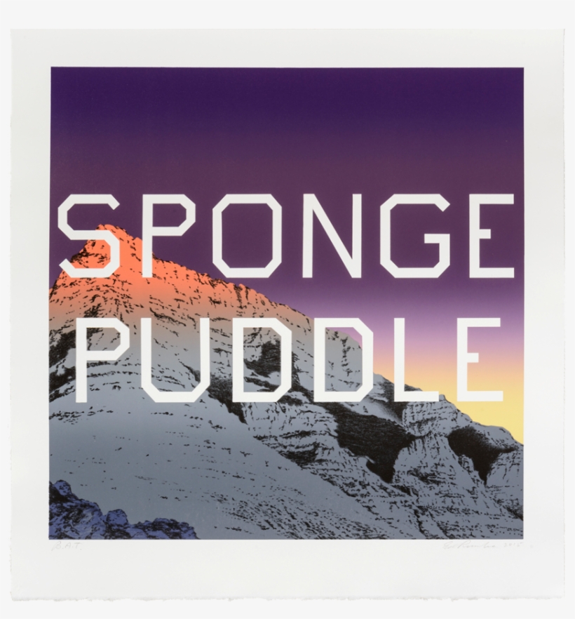 Image Of Sponge Puddle Print By Ed Ruscha - Ed Ruscha Sponge Puddle, transparent png download