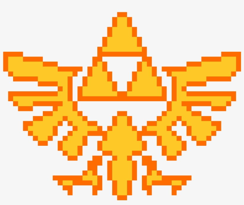 Triforce - Legend Of Zelda Pixel Art Minecraft, transparent png download
