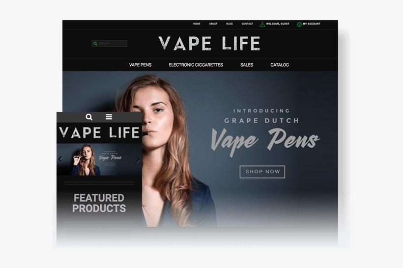 Set Up The Perfect Vaping Website In Minutes - Vaping Website Template, transparent png download