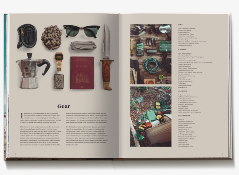 Spreads17 - One Year On A Bike: From Amsterdam, transparent png download