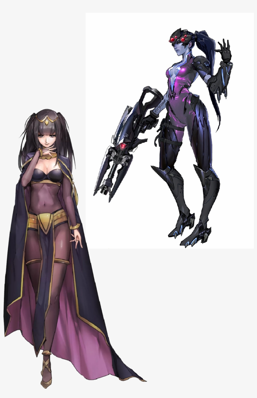 Widowmaker X Tharja - Overwatch Be Careful Who You Call Ugly, transparent png download