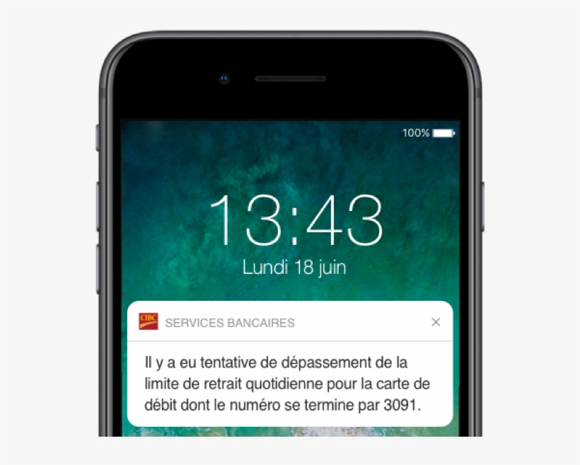 Un Iphone Affiche Une Notification À Propos Du Dépassement - Iphone, transparent png download