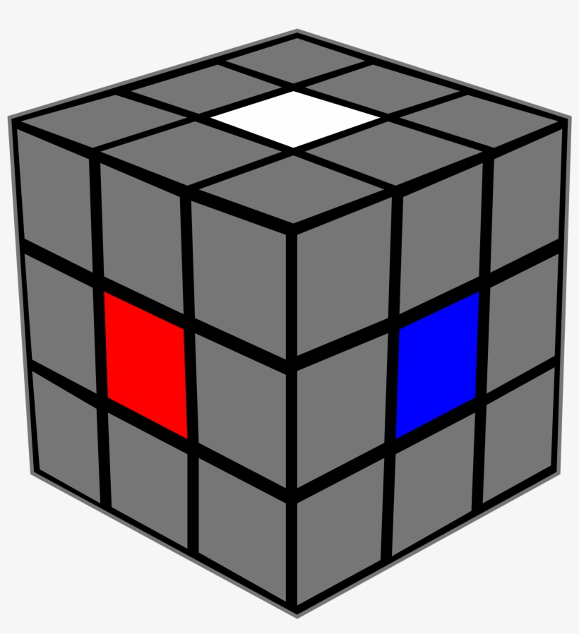 Open - Rubik Cube Vector, transparent png download