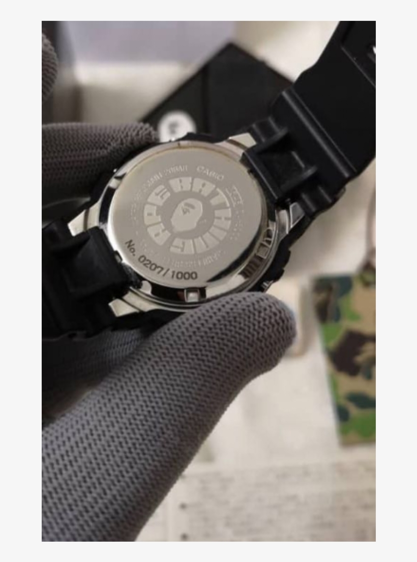 G-shock X Bape Dw 5000 207/1000 - G-shock, transparent png download