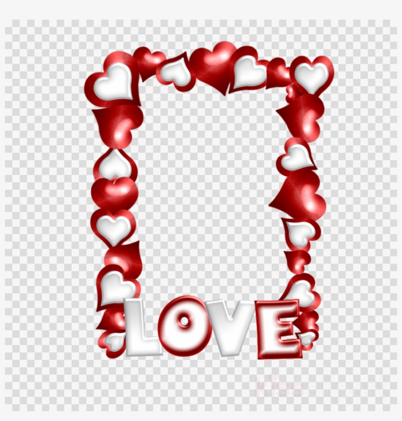 Love Moldura Png Clipart Love Borders And Frames Clip - Marcos Para Fotos Png De Amor, transparent png download