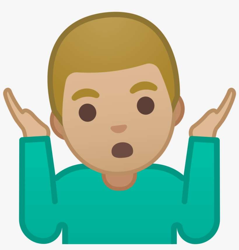 Open - Shrug Emoji, transparent png download