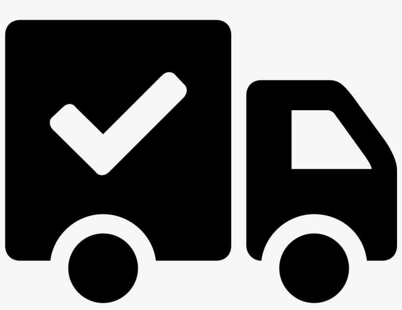 the shipped icon is a plain black and white box truck icon png png image transparent png free download on seekpng box truck icon png png