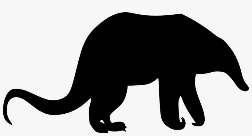 Svg Free Download Whiskers Silhouette Cat Free - Anteaters Png Clipart, transparent png download