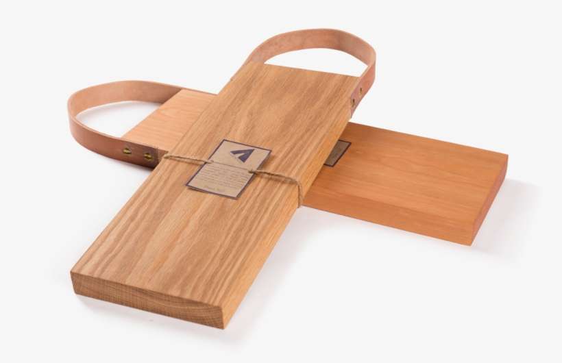 Cutting Board With Leather Handle - Cutting Board, transparent png download