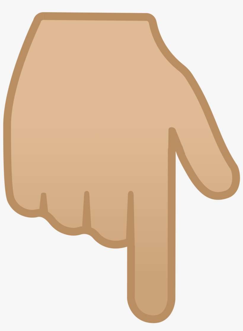 Open - Dedo Indice Hacia Abajo, transparent png download