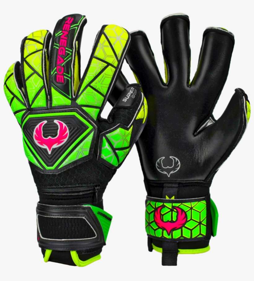 Renegade Gk Vortex Venom Goalkeeper Gloves Backhand, transparent png download
