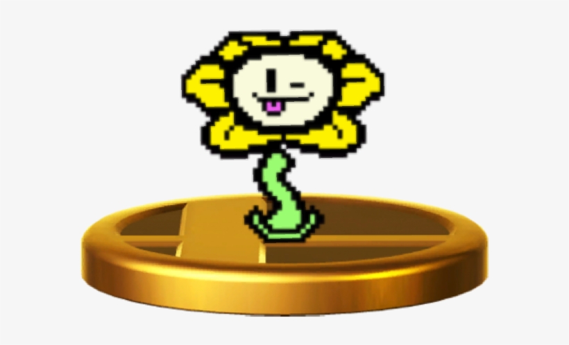 Flowey Is A Non-playable Character In Smash Bros Lawl - Flowey Pixel Phone Case - Iphone 6 Plus, transparent png download