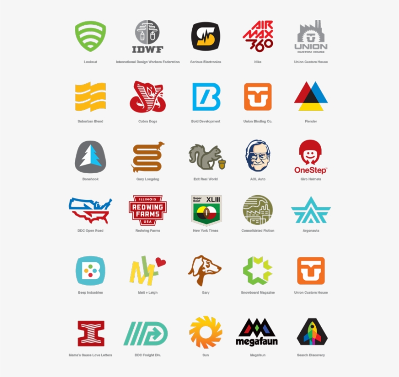 A Collection Of Logos Designed Under The Ddc Banner - Aaron James Draplin Logos, transparent png download