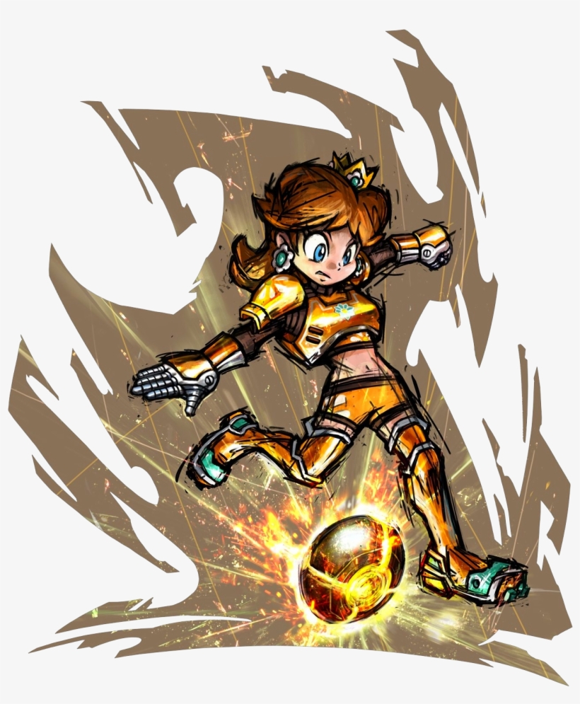 Msc Daisy - Mario Strikers Charged Art, transparent png download