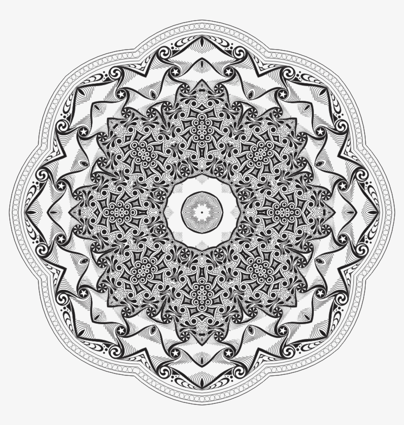 Complicated Mandala - Circle, transparent png download
