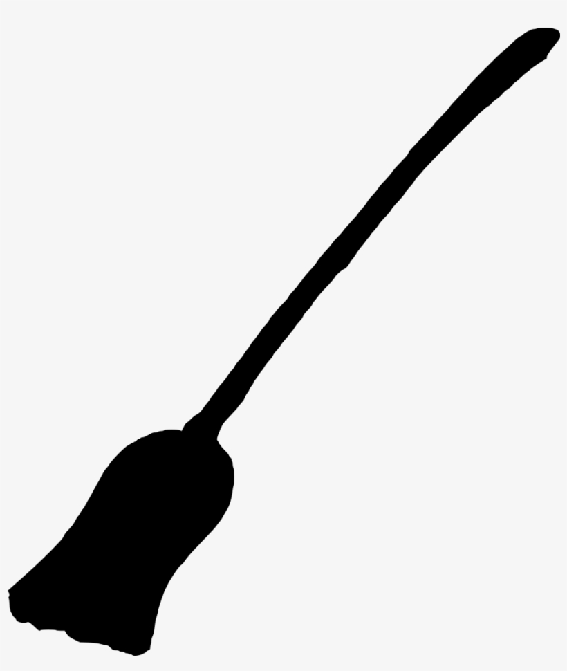 Download Png - Broom Silhouette Transparent Background, transparent png download