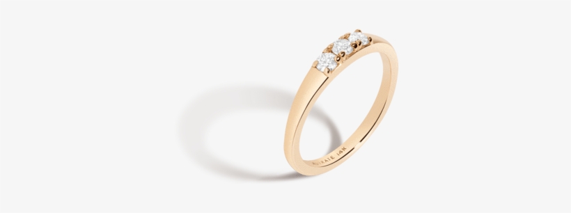 Midi Diamond Stacker Ring Yellow Gold Vermeil 14k Yellow - Engagement Ring, transparent png download