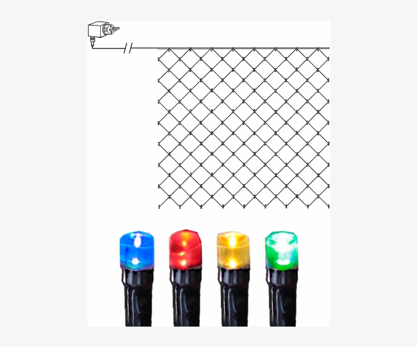 Net Light Serie Led - Led Ljusslinga 9m Färgmix Svart Kabel - Star Trading, transparent png download